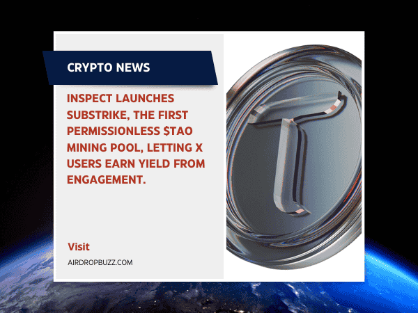 Substrike $TAO mining pool goes live